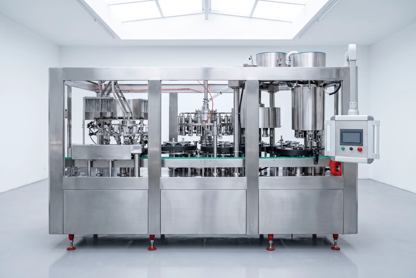 Glass bottle juice filling machine